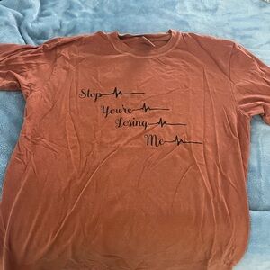 Comfort Colors Orange Short Sleeve Tee Casual Crew Neck